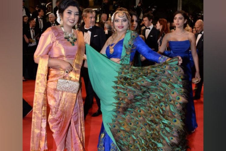 Smrutha Santhosh becomes the first British Indian Fashion Designer to walk the red carpet