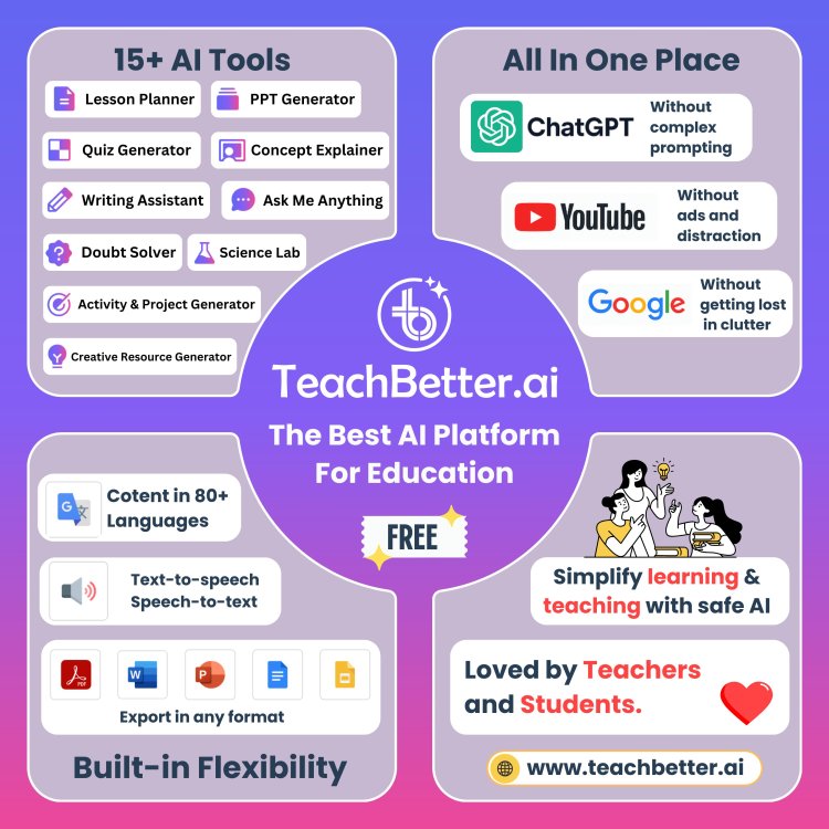 Say Goodbye to Google, YouTube, and ChatGPT Confusion - Finally, there is an AI Platform Built for Education — TeachBetter.ai