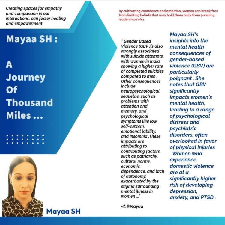 Mayaa SH | A Journey Of Thousand Miles ...