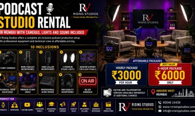 Affordable Podcast Recording Studio in Mumbai with 3 Sony Cameras
